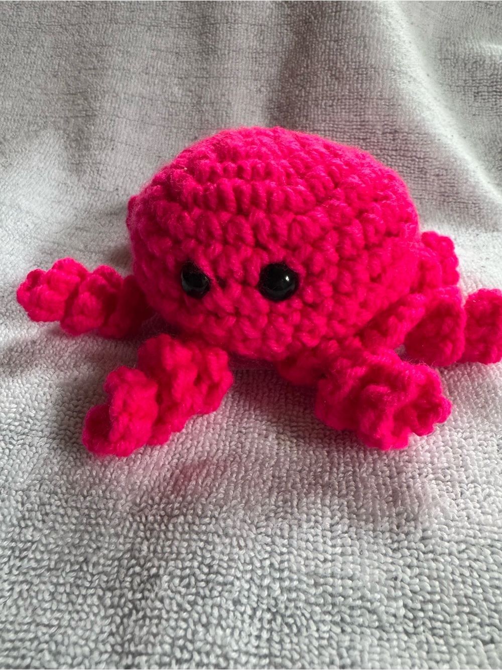 Handmade Pink Crochet Octopus Plush Toy - Unbranded